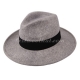 a gray fedora hat wool felt hat
