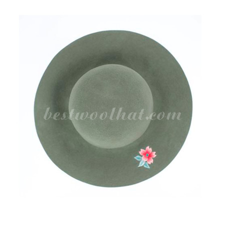 embroidery wool felt hat