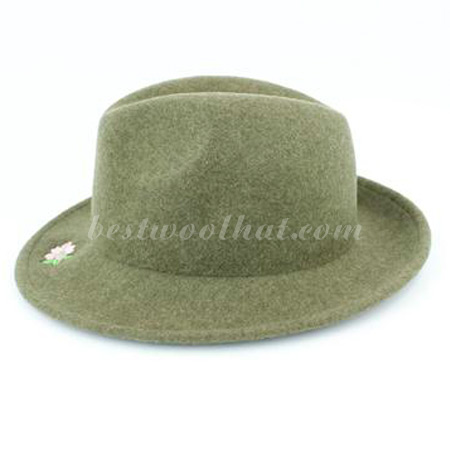 embroidery wool felt hat