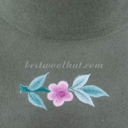 embroidery wool felt hat