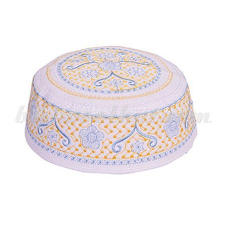 Muslim embroidered wool cap